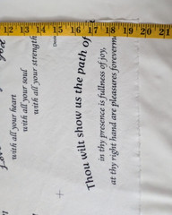 Christian Scripture Fabric Panel 19×43 Quilt Blocks Faith Bible Verses