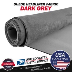 Suede Headliner Fabric 1/8″ Thick Foam Upholstery Roof Liner Replacement 60″ (W)
