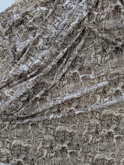 1 1/4 yds. FABRIC – TWO WAY POLY STRETCH Soft Fabric Medieval Village BROWN/TAN