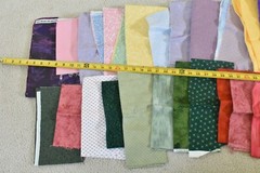 Lot, Background & Blenders Quilt Cotton Pieces & Scraps, 2 Pounds & 10 Oz, S117
