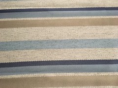Kravet Striped Heavy Upholstery Fabric- Kochi Linen / Seascape 1.25 yd 32850-516