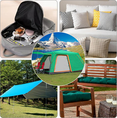 Nylon Fabric, 58″ W 420D Waterproof Fabric 5 Yard Ripstop Nylon Material Outdoor
