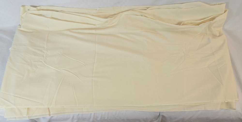 Plain Off-White Light Beige Fabric 44″ Wide and Over 700″ Long – 20 Yards+ Uncut