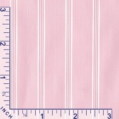 Pastel Pink Stripes Cotton Fabric Vintage Shirting, Quilting DIY Sewing Textile