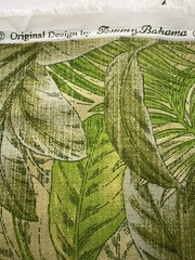 Tommy Bahama Bahamian Breeze Fabric Bright Green Palm Leaves 42″ wide 1.5 yards
