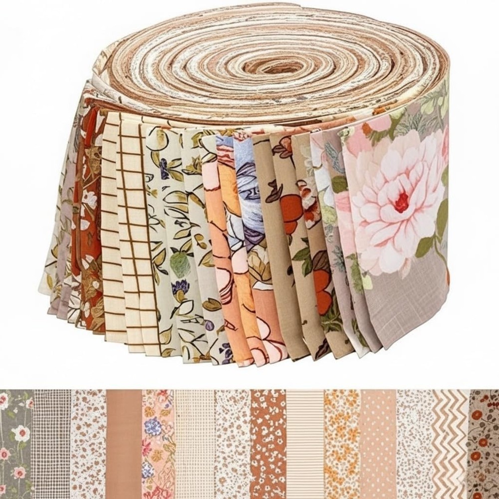 42 Piece Jelly Roll Fabric Quilting Pre Cut Fabric Strips Quilting Projects