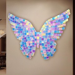 100 Pc Double-sided Rainbow Acrylic Sheets Mini Holographic Acrylic Blocks