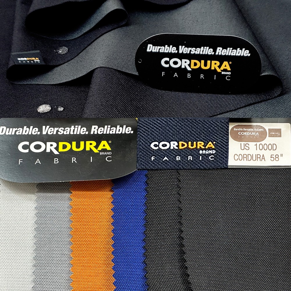 CORDURA® 1000D Nylon Waterproof Military Backpack Fabric Black Grey White Blue
