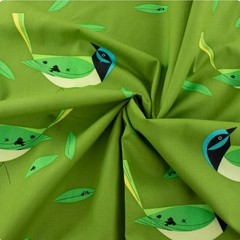 Charley Harper•Iconic Vol 2•Green Jay, Bird, Birds Fabric!100%Org Cotton•BTY