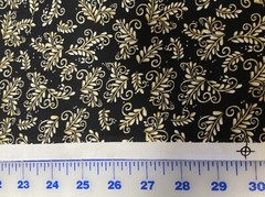Morning Coffee Black & Antique cotton Fabric per yd sew / quilting Wilmington