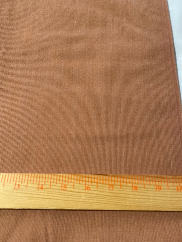 Tan ribbed cotton fabric(corduroy weight) 36″ by 44″(ribs very tiny)