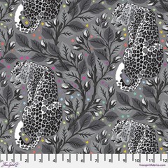 NEW RELEASE Tula Pink GRAYWORKS Birthmark Street in Carbon Cotton Fabric
