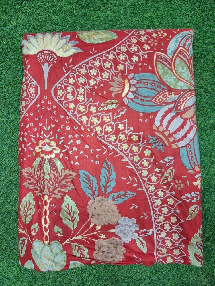 25 Yard Hand Block Print Handmade Cotton Indian Natural Sanganeri Printed Fabric