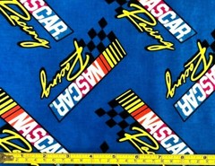 Tina Scrap NASCAR Race Sport Car Cotton Quilt Fabric 9″x21″ Vibrant Racing