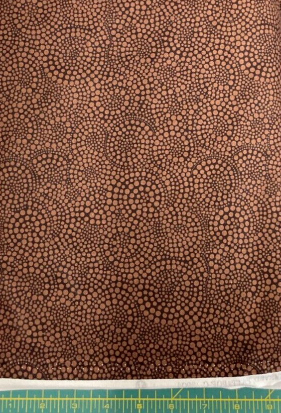 TIMELESS TREASURES – SWIRL DOT BLENDERS – POP #C3904 – BROWN- BY THE YARD