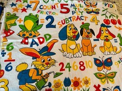 MATH is FUN! VTG Mid Century Modern House ‘N Home Fabrics 2 X Fat Q PREWASHED