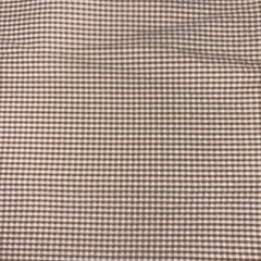Tan And White Checked Fabric 1 Yard Plus 4 Inches Vintage