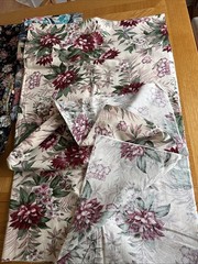 Vintage Fabric Lot Cotton Floral Dark Moody Victorian Cottagecore Calico 4.5 Lb+