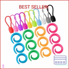 22 Pcs Fabric Huggers and Magnetic Fabric Clips for Cross Stitch, Silicone Threa