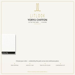 Yoryu Chiffon Fabric by the Yard — Crinkle Chiffon, 55/56″ Wide, Many Colors