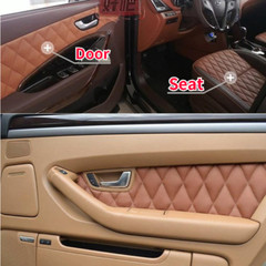 Faux Leather Fabric PVC Foam Backing Quilted Vinyl Car Auto Interior Decor