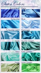 52 colors Silky Bridal Satin Fabric by the yard 60″ Wide