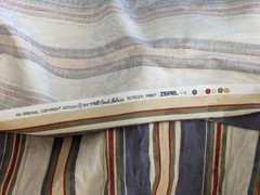 Mill Creek Fabrics Screen Print Zepel Upholstery Fabric Striped Damask 10 Yds