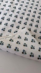 Alice Sergeant Beatrice Avocado Designer Printed Fabric, Blue/Green, 5 Yds, New