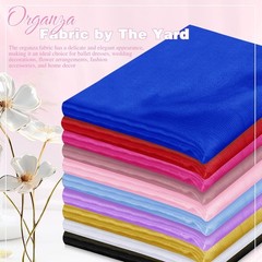 Light Pink Organza Fabric by The Yard – Perfect for Weddings & Events