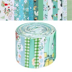 40Pcs Jelly Roll Fabric Strips Cotton Quilting Fabric Bundles