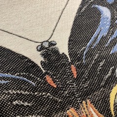 Square by Design BUTTERFLY 25″ Woven Fabric Panel Embroidered Craft New