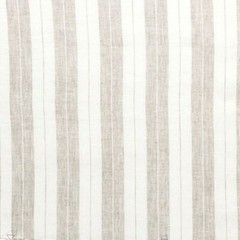 LINEN 100% CHAMBRAY YARN DYED FABRIC VINTAGE PLAID STRIPE SOLID MATCHING BEIGE