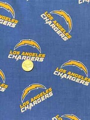 Los Angeles Chargers NFL Football Sports Cotton Quilting Fabric 28″ x 59″