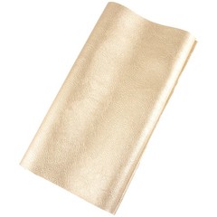 Ramya Gold Faux Leather Sheets Fabric 1 Yard