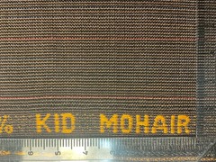 Brown Pindot 60% Mohair Vintage Engilsh Suiting Fabric 2.8 M