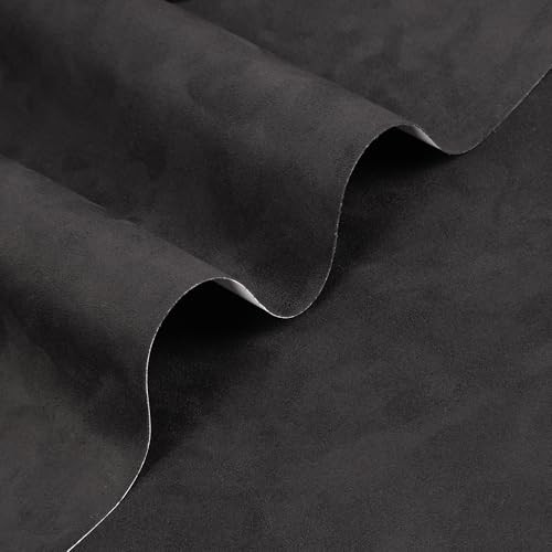 Black Suede Fabric Wrap Suede Wrap Self-Adhesive Car Interior Film 16in x 59in