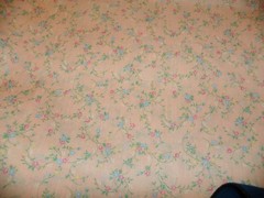 FABRIC Cotton Calico Small Floral on Pink 2yd x 44 quilt craft