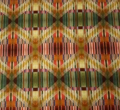 Neruda Bay BTY WinterPrint Blend Fabrics Multi Ribbon Pink Green Rust Digital