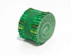 It’s All GREEN Jelly Roll 2.5″ pre-cut 100% cotton fabric quilting 18 strips