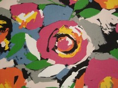 1 of 9 Yds RICHLOOM Solarium Fabric Outdoor Floral Garden Upholstery 54″ x 36″