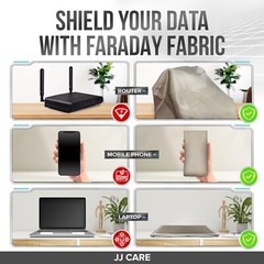 43INx16.4FT Faraday Shielding Fabric EMF Protection Clothing Faraday Bags EMP