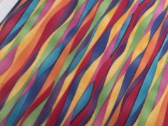 Fabric Colorful Wave Rainbow By Fabric Tradition 43X 38”330
