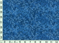 Small Blue Flowers of Leafy Vines on Blue Quilting Sewing Fabric by Yd #686