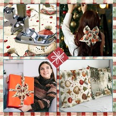 60 Pcs 10 x 10 Inch Vintage Christmas Quilting Fabric Christmas Fat Squares