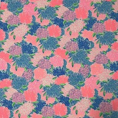 Lilly Pulitzer Cotton Poplin Fabric Multi Beach House Blooms 36″ X 57″
