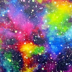 Super Soft Cuddle Fleece Fabric Material GALAXY