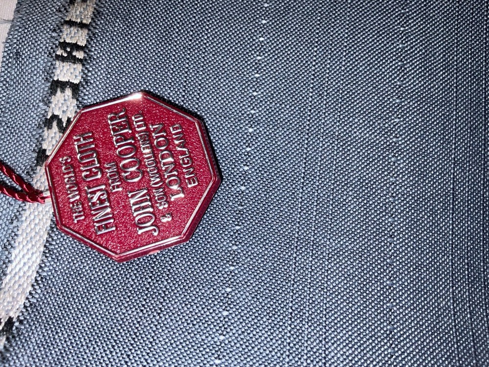 John Cooper Vintage Sky Blue 50% Mohair 50% Wool English Suiting 2.9m 275 g/m