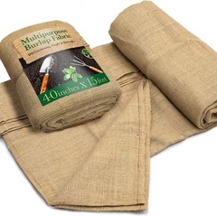 Durable 40″ x 15′ Heavy-Duty Jute Burlap Roll – Ideal for Gardening and Events