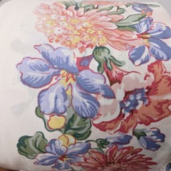 Fabric Roll – Border Fabric Pink & Purple Flowers/floral Sewing Or patchwork