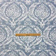 BALLARD DESIGN ANNABELLE CHAMBRAY BLUE InsideOut® FURNITURE FABRIC BY YARD 55″W